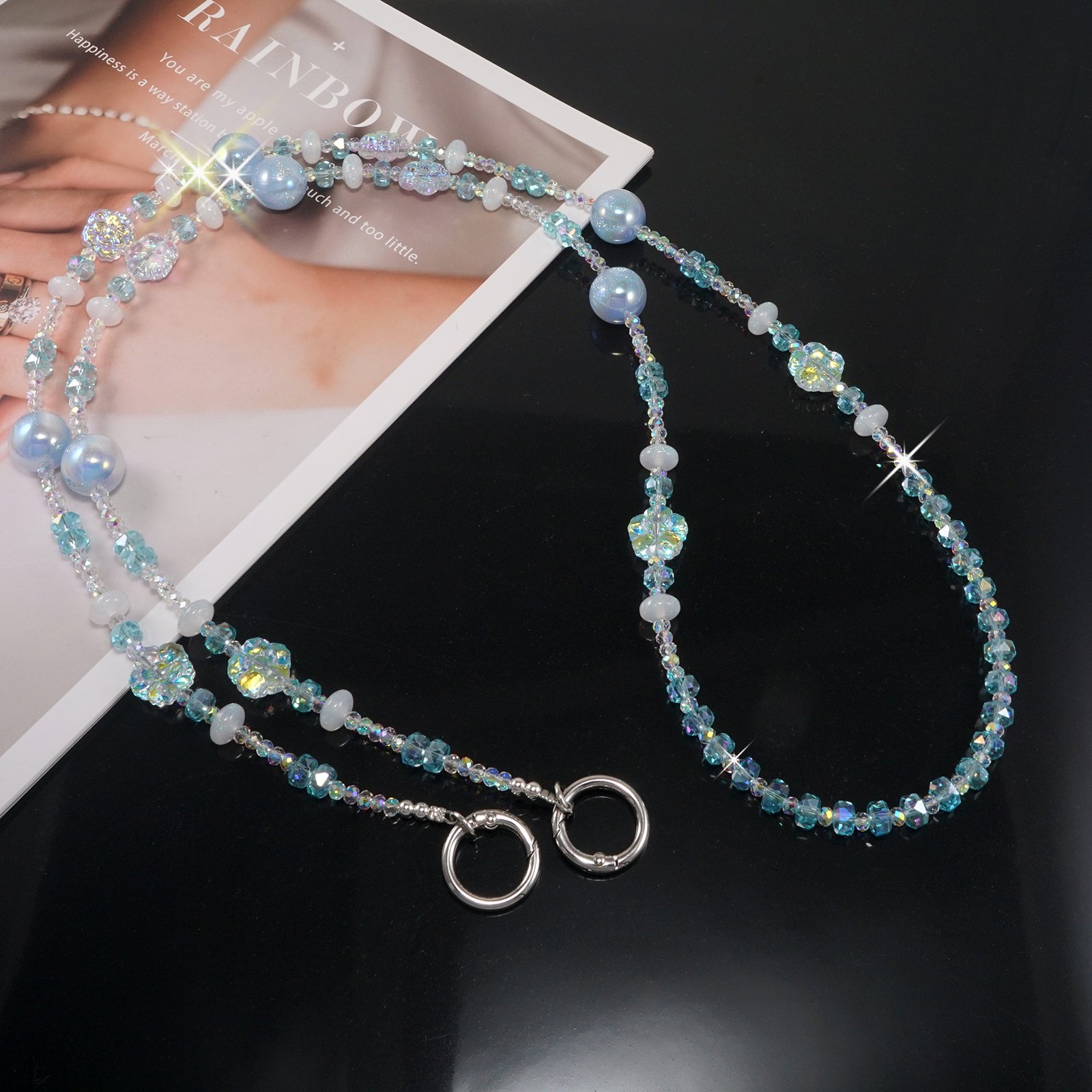 diamond-cut faceted crystals