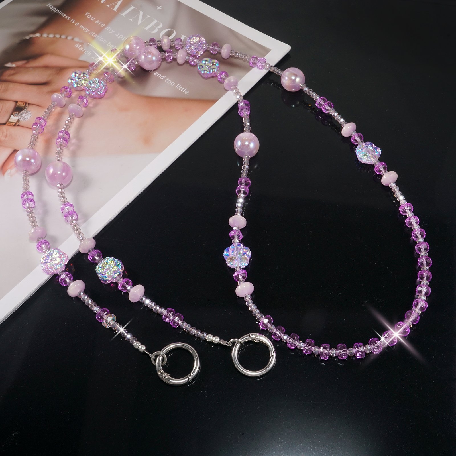 diamond-cut faceted crystals