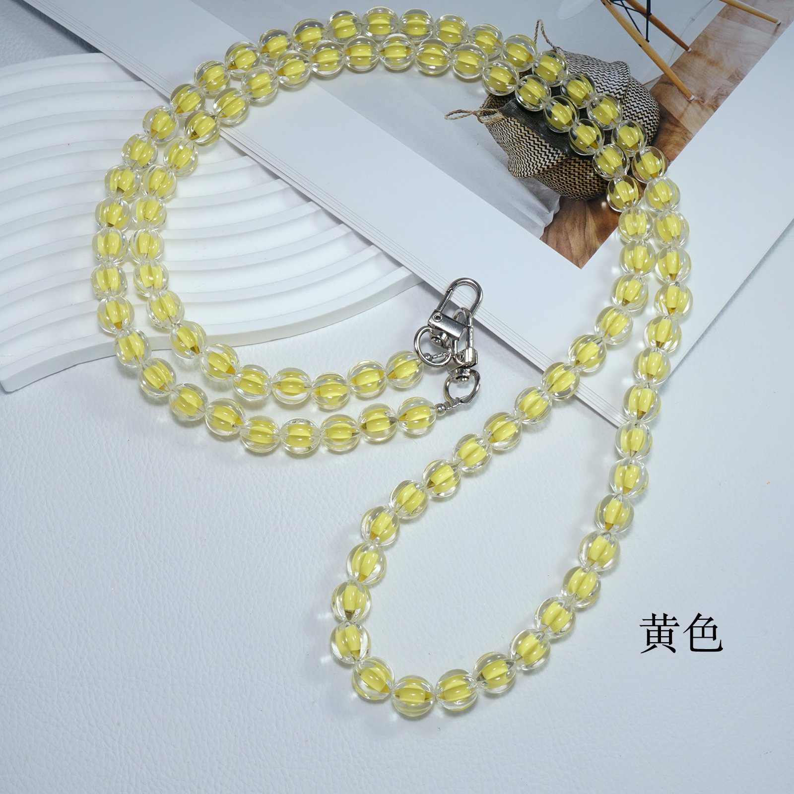 Multicolor Crystal Ball Crossbody Lanyard