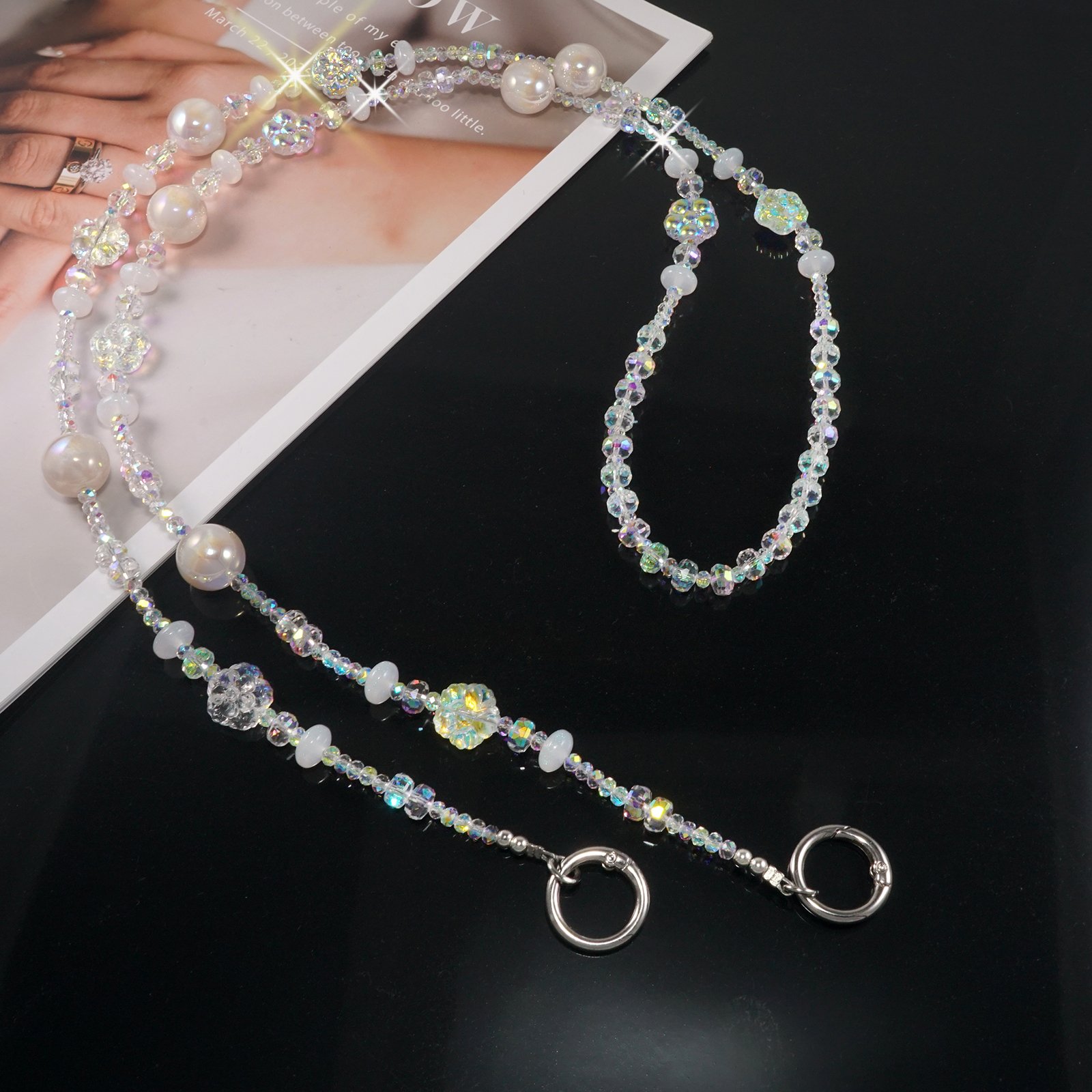 diamond-cut faceted crystals