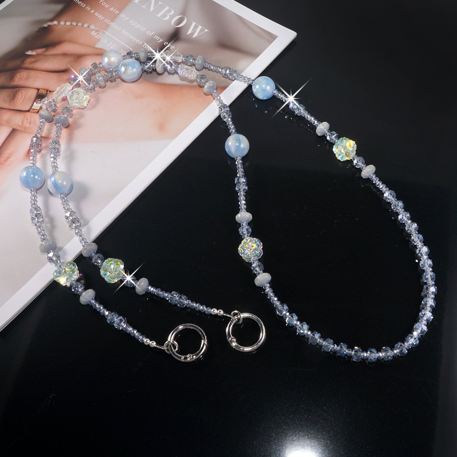 diamond-cut faceted crystals