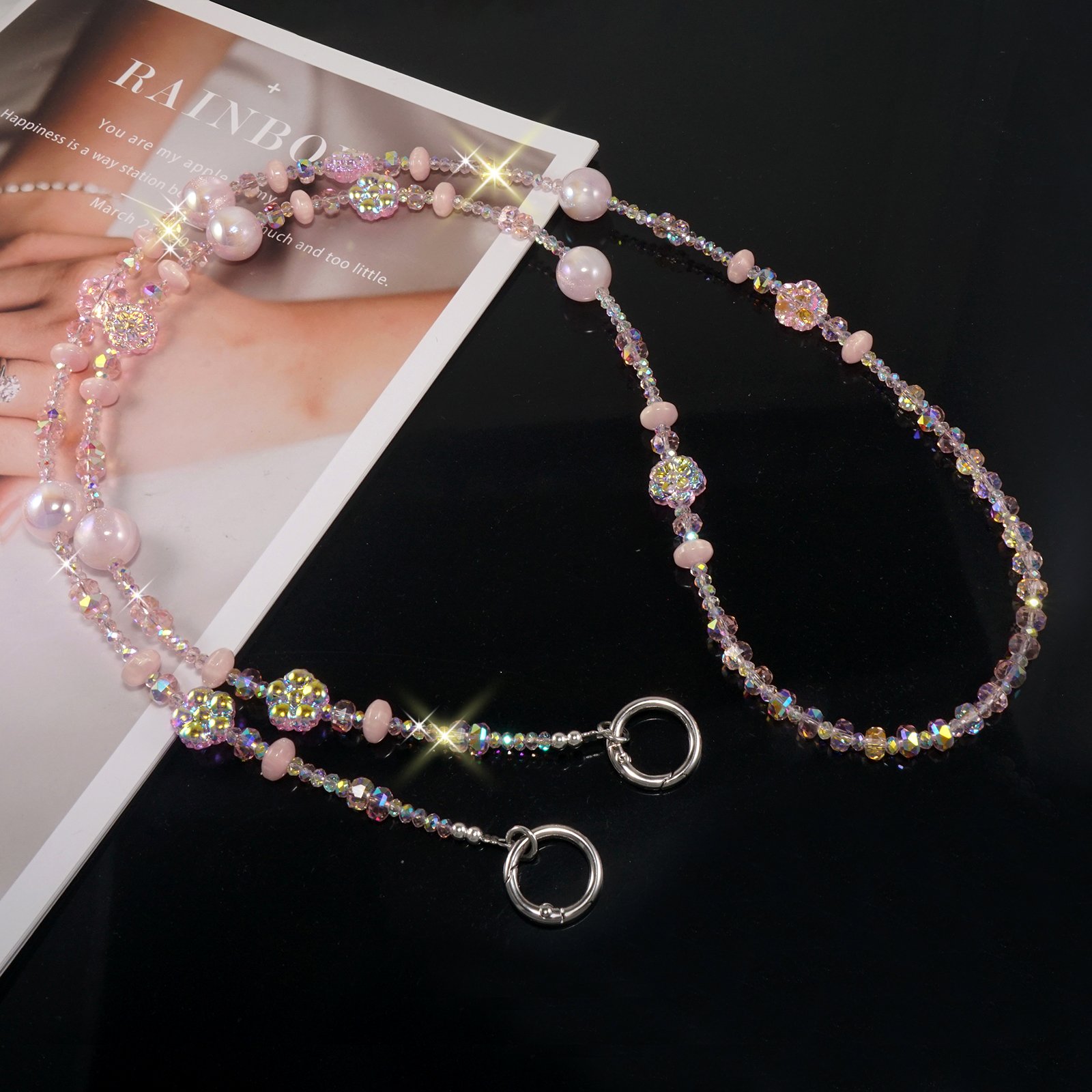 diamond-cut faceted crystals