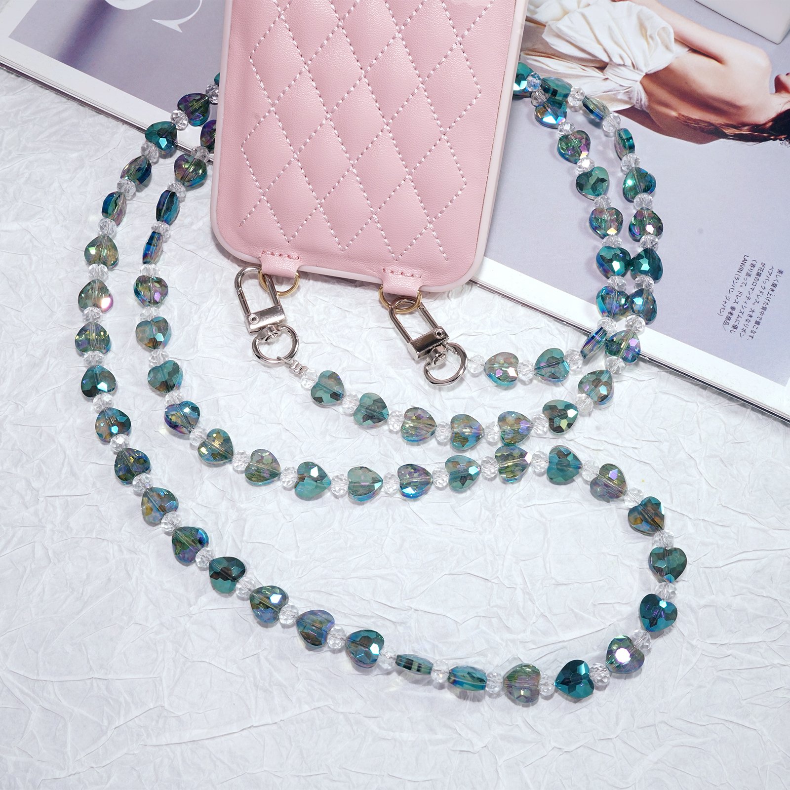iridescent heart crystal