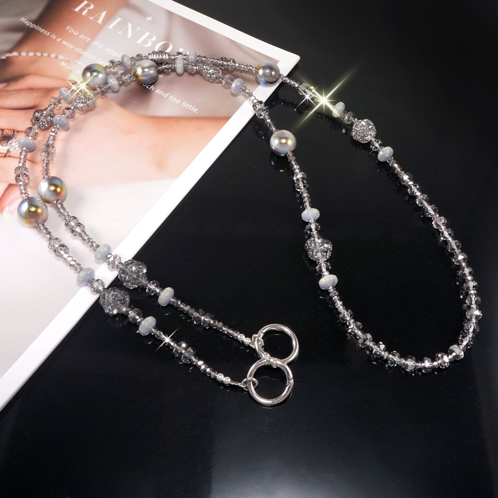 diamond-cut faceted crystals