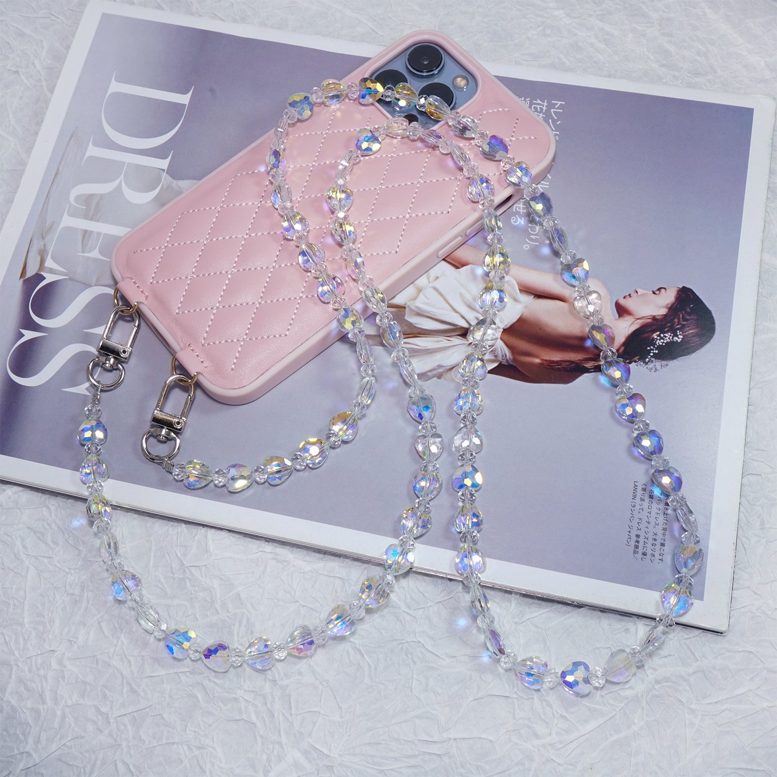 iridescent heart crystal