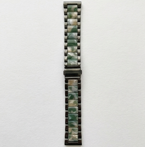 Geometric Resin & Enamel Smartwatch Bracelet