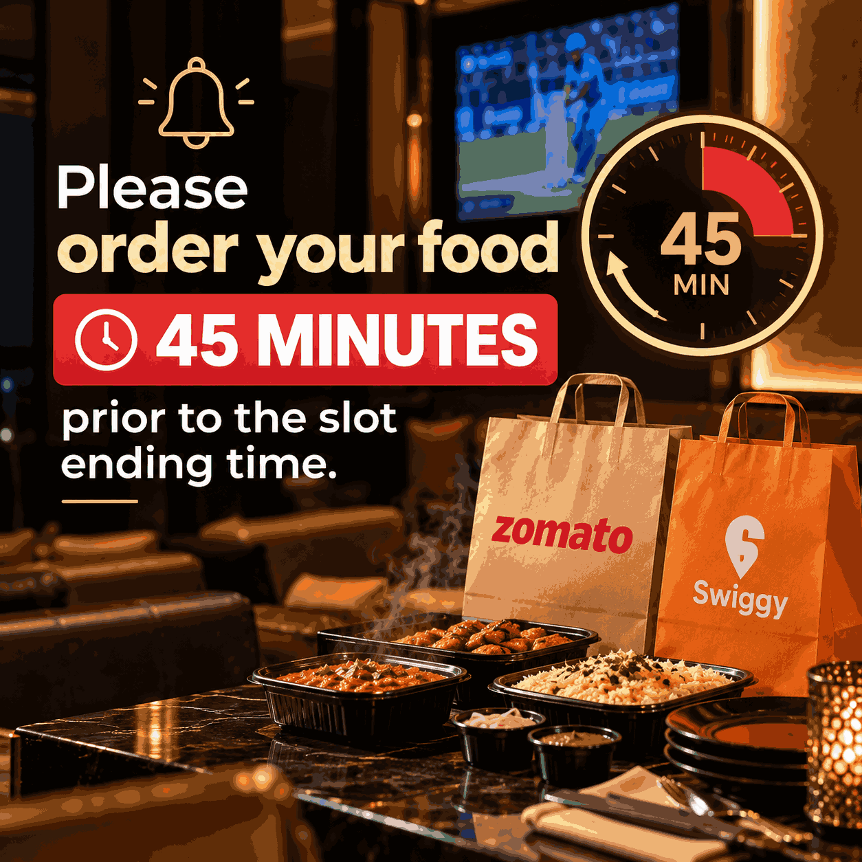 You order, We serve